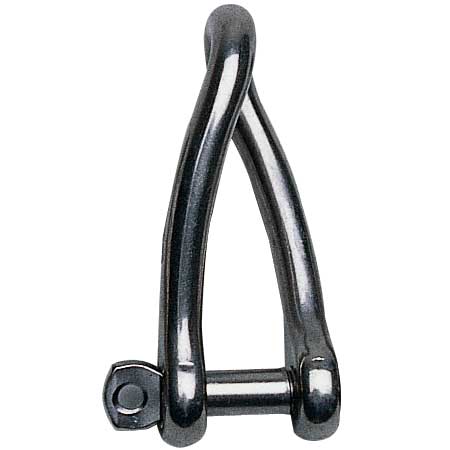 Wichard Captive Pin Twisted Shackle, 10mm - Part #1425